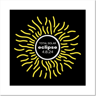 Total Solar Eclipse 2024 Posters and Art